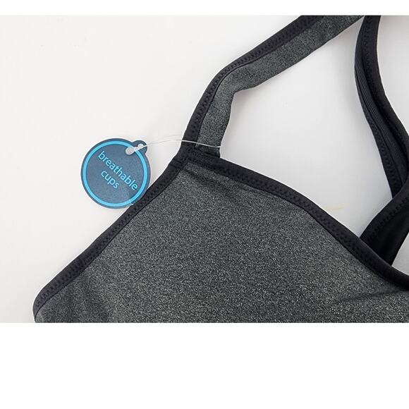 New NWT Brooks Uprise Crossback Sports Bra Heather Asphalt XL A/B Cup - Picture 7 of 8